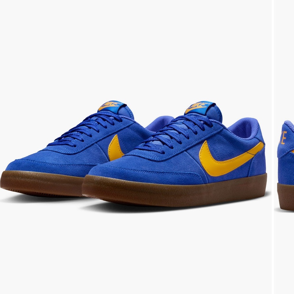 Nike Royal Blue and Gold Sneakers